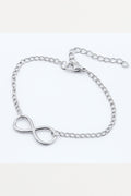 Elegant Silver Infinity Charm Bracelet – Adjustable Symbolic Jewelry for Women and Girls