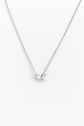 Nova Mist - Minimalist Silver Swallow Bird Pendant Necklace – Dainty Flying Bird Charm for Women